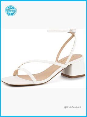 Strappy Block Heeled Sandals Dressy Comfortable Chunky Heel Wedding Party
